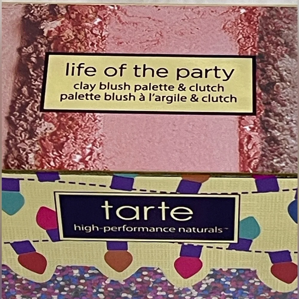TARTE Life of the Party Clay Blush Palette and Clutch